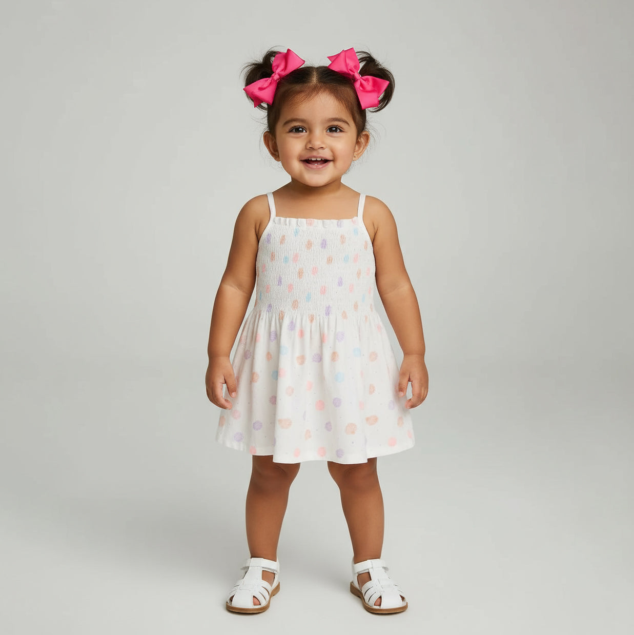 Girls Spaghetti Smocked Top