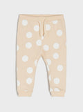 Beige Dot Sweatpants