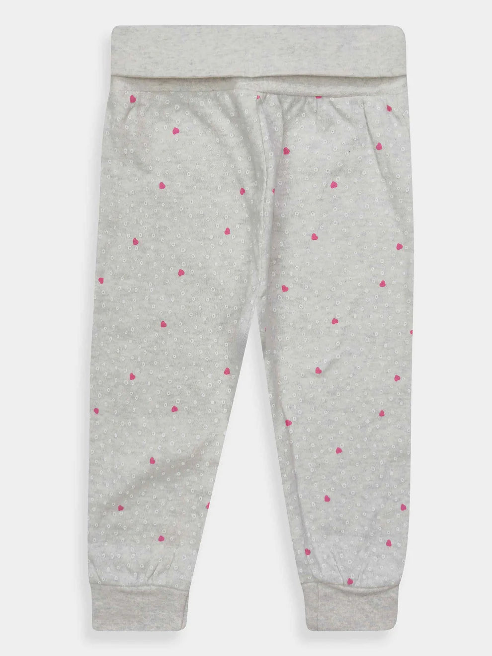 Baby Girls Pink Polka Hearts Pant