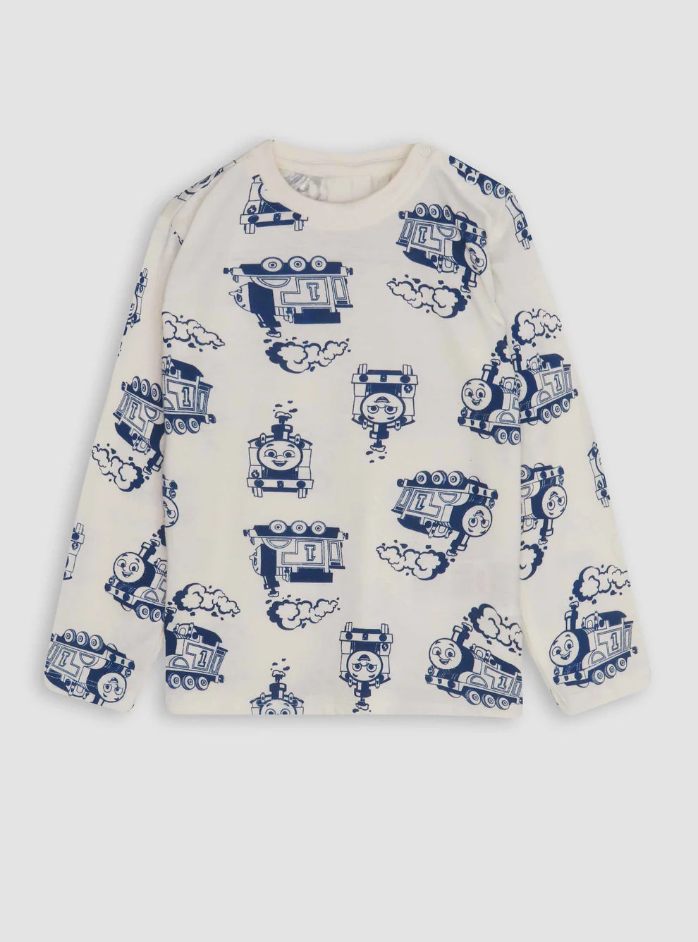 Baby Boys Full Sleeves Engine T-Shirt