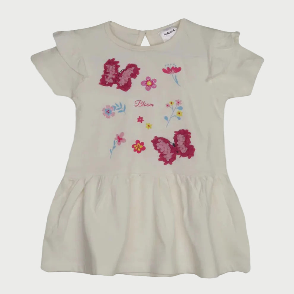 Baby Girls Butterfly Applique Dress