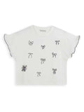 Bow Glitter Crop Top
