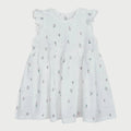Soft Cotton White Floral Dress