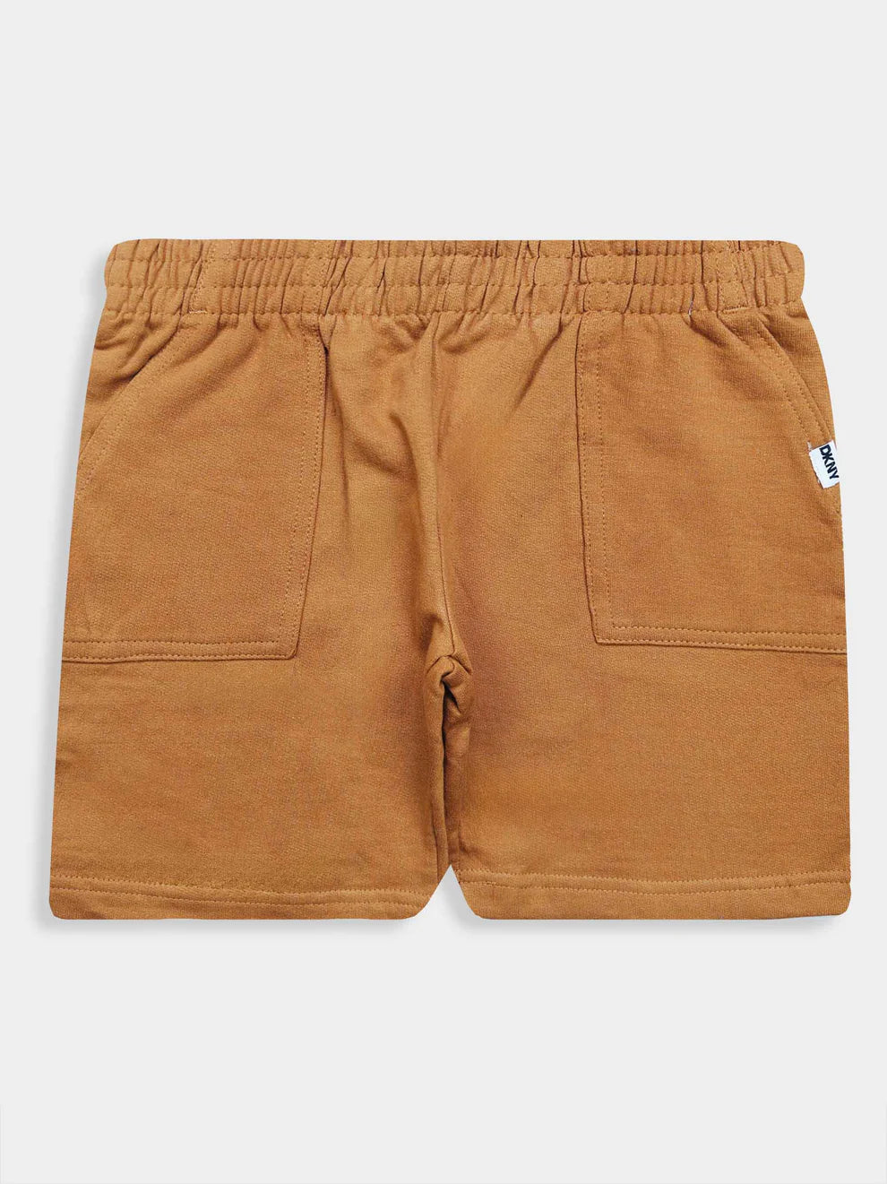 Boys Solid Brown Shorts