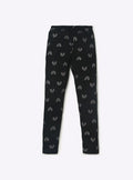 Glitter Rainbow Black Leggings
