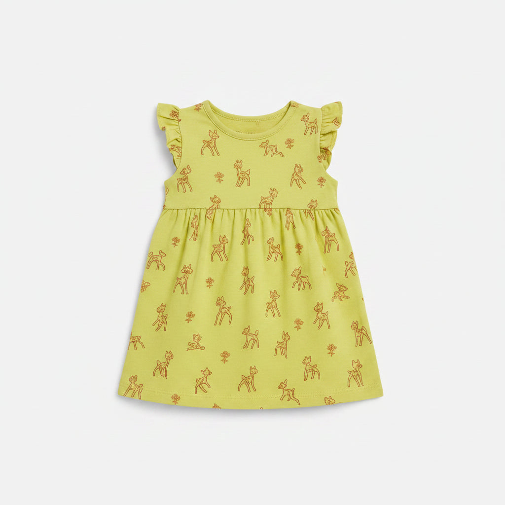 Cotton Green Animal Dress