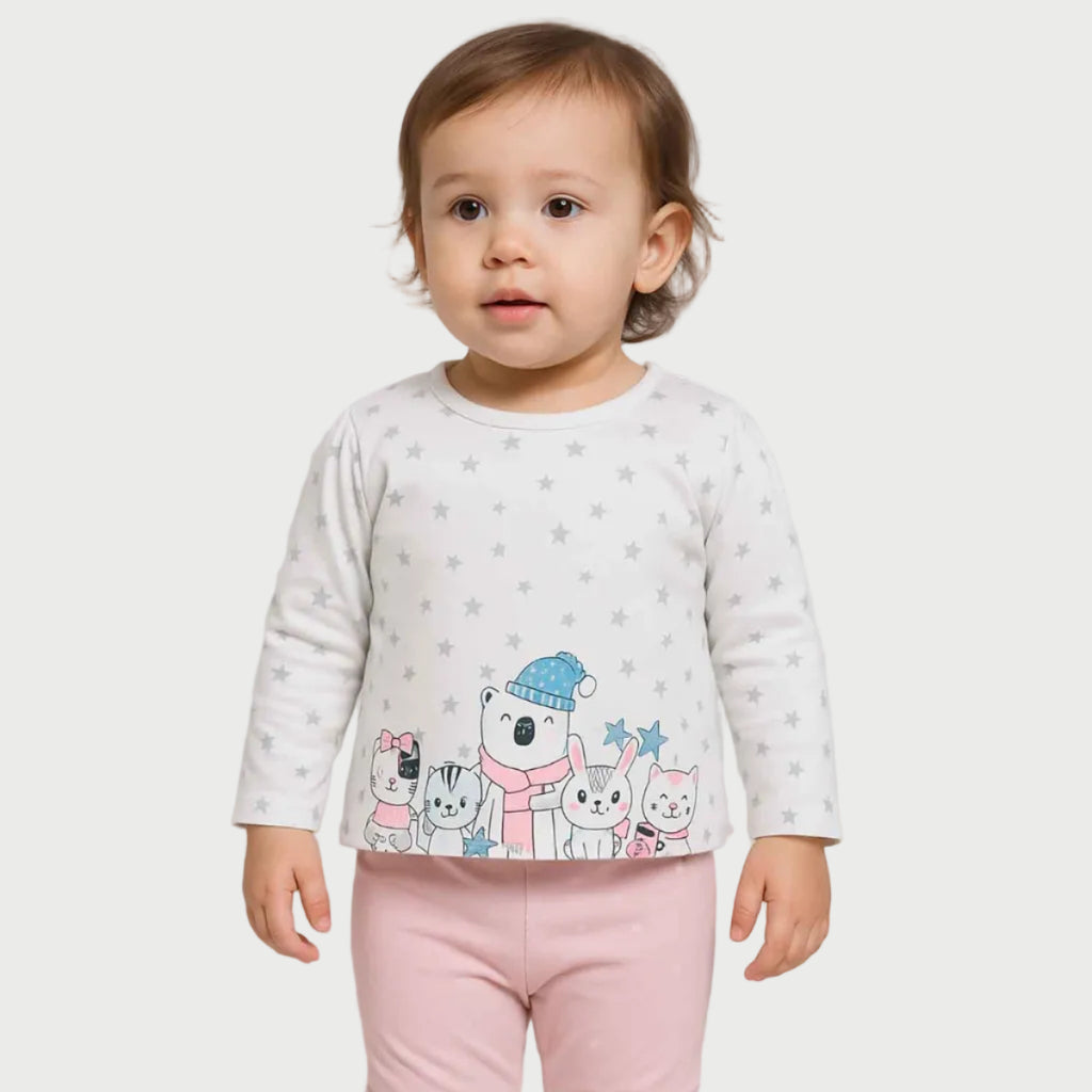 Soft Cotton White Full Sleeves Tee