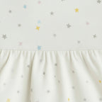 Soft Cotton Star Off White Dress