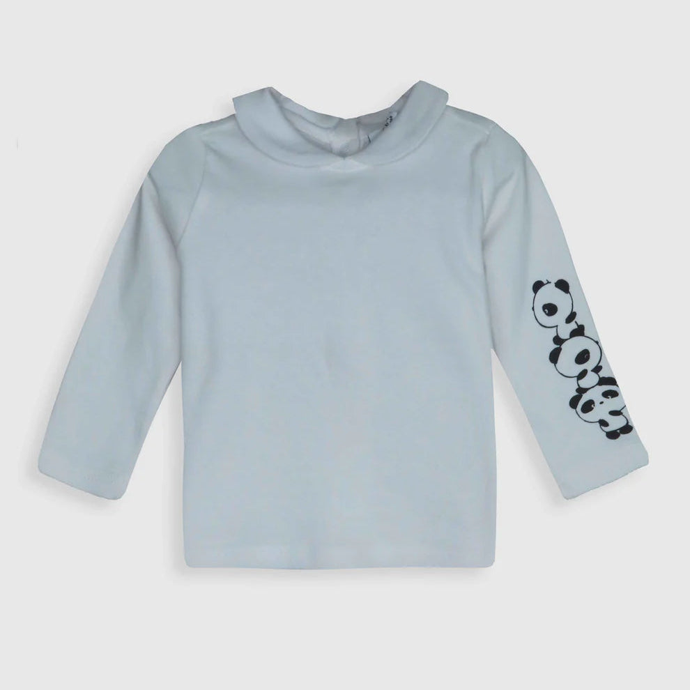Soft Cotton Peter Pan Collar White Top