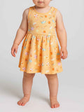 Cotton Orange Beachy Dress