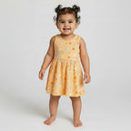 Cotton Orange Beachy Dress