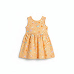 Cotton Orange Beachy Dress