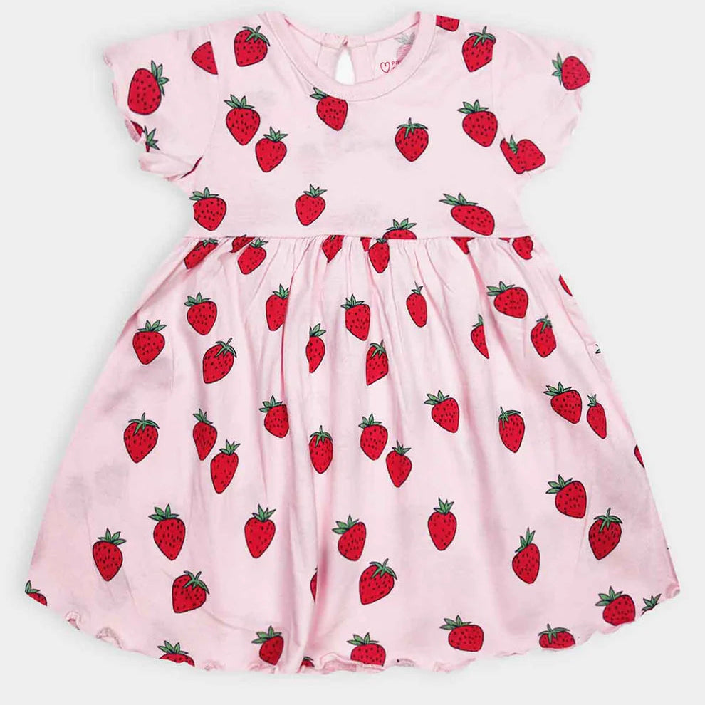 Cotton Strawberry Pink Dress