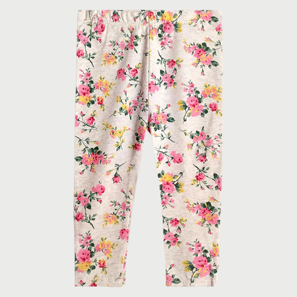 Pink Floral Leggings