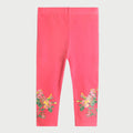 Coral Glitter Leggings