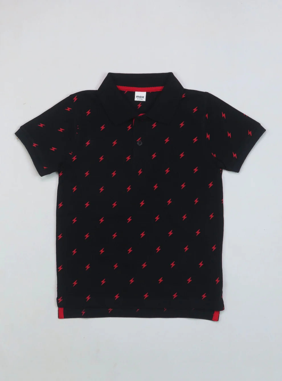 Black and Red Polo Tee