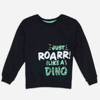 Roar Black Pullover Sweatshirt