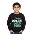 Roar Black Pullover Sweatshirt