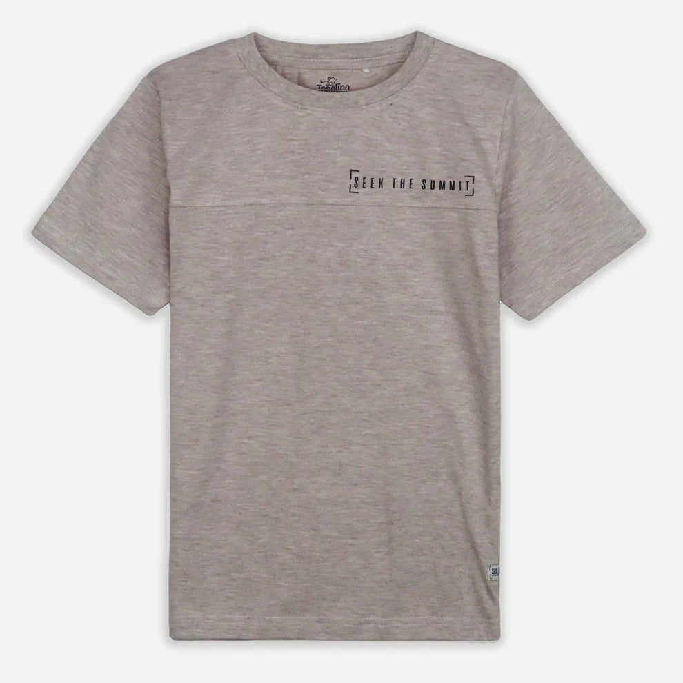Warm Grey Cut n Sew Cotton Tee