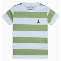 Green Striped Cotton Tee