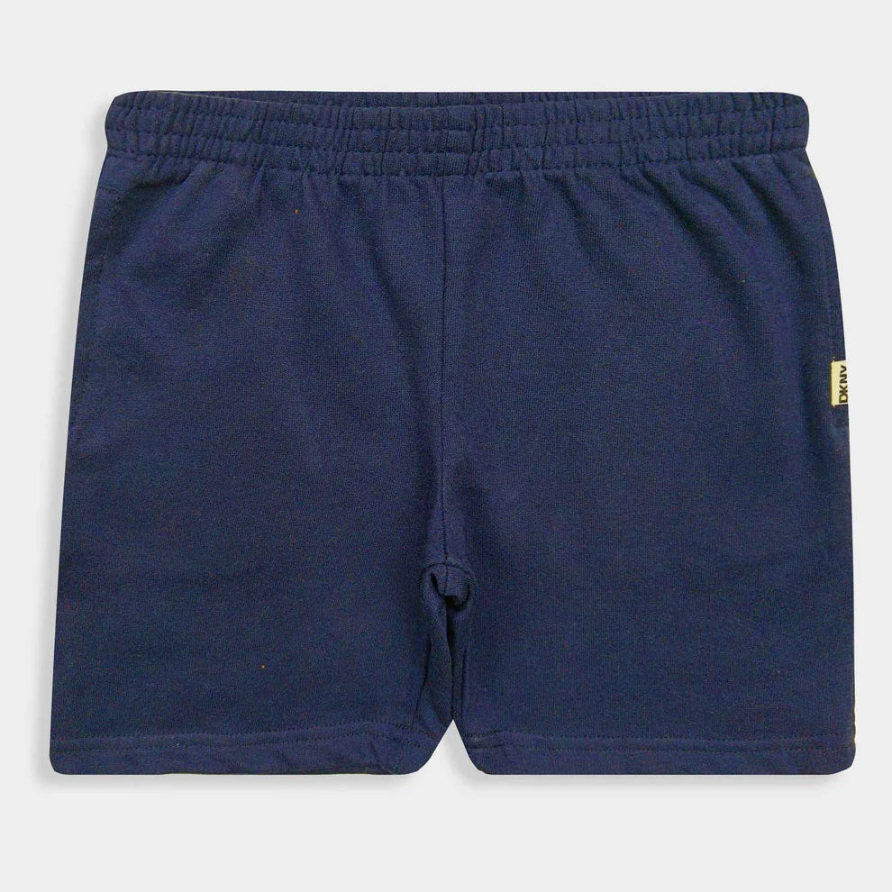 Navy Blue Cotton Shorts