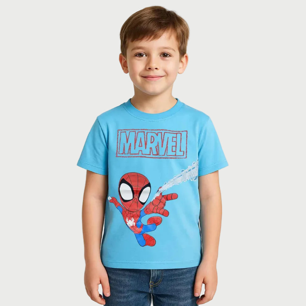 Marvel Bright Blue Cotton Tee