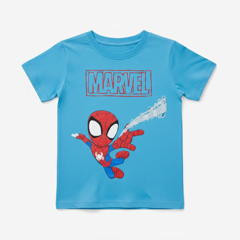 Marvel Bright Blue Cotton Tee