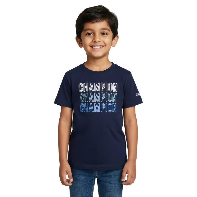 Champion Navy Blue Cotton Tee