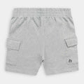 Grey Fleece Cargo Shorts