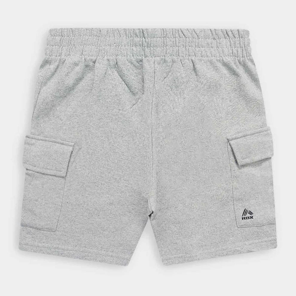 Grey Fleece Cargo Shorts