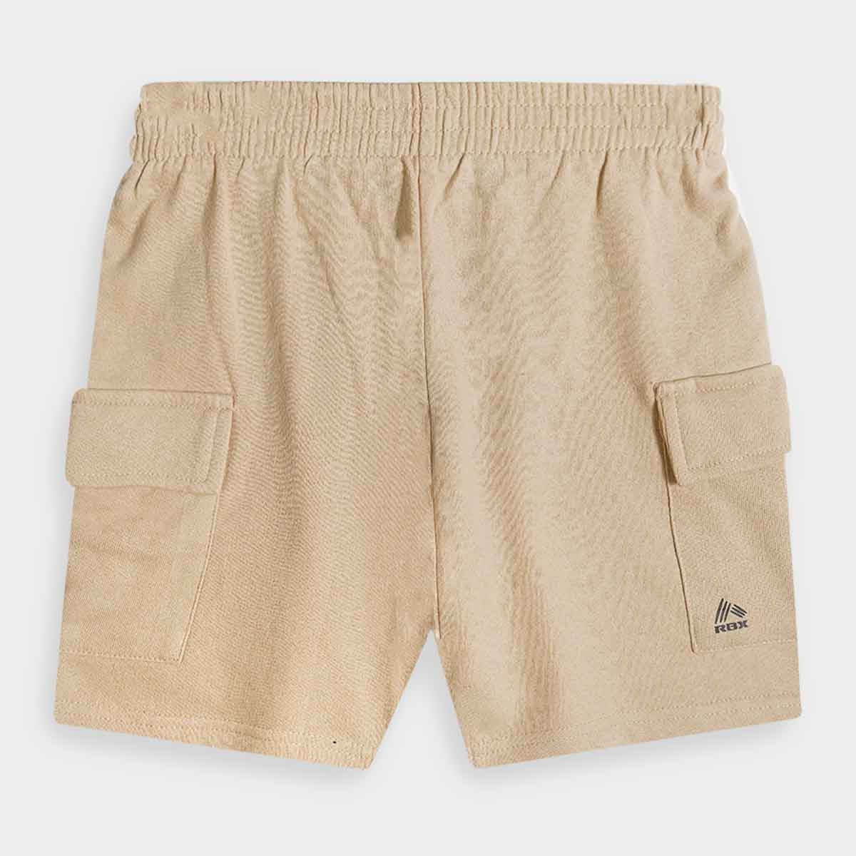Beige Cargo Cotton Shorts