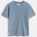 Dull Blue Textured Tee