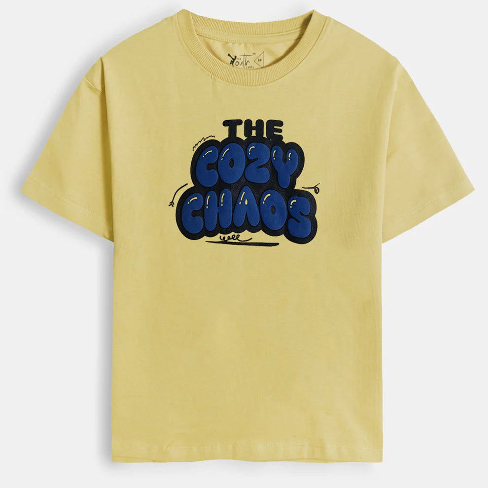 Dull Yellow Cotton Tee