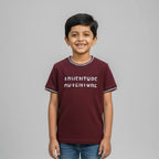 Maroon Jacquard Tee