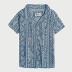 Soft Blue Jacquard Shirt