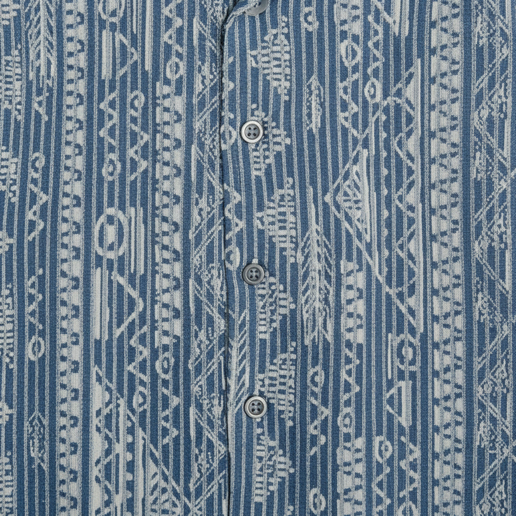 Soft Blue Jacquard Shirt