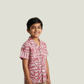 Soft Red Jacquard Shirt