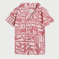 Soft Red Jacquard Shirt