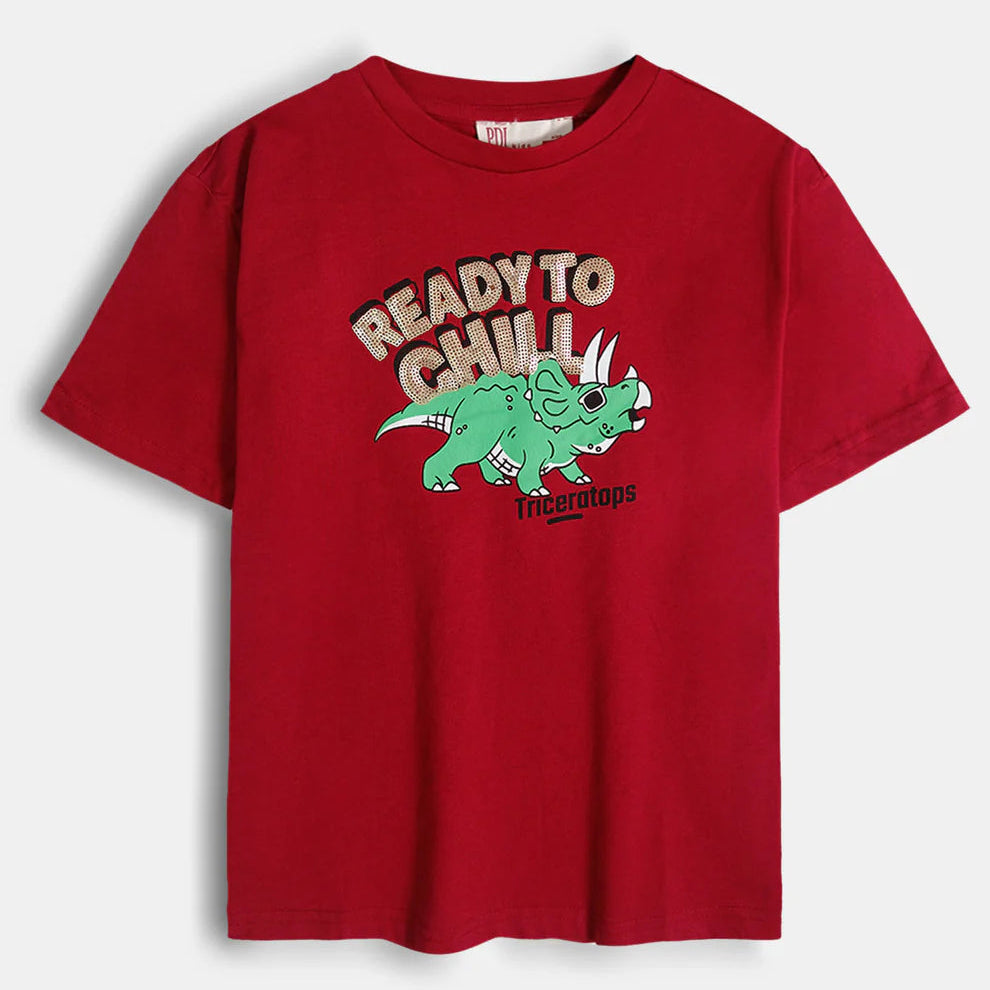 Sequins Chill Red Tee