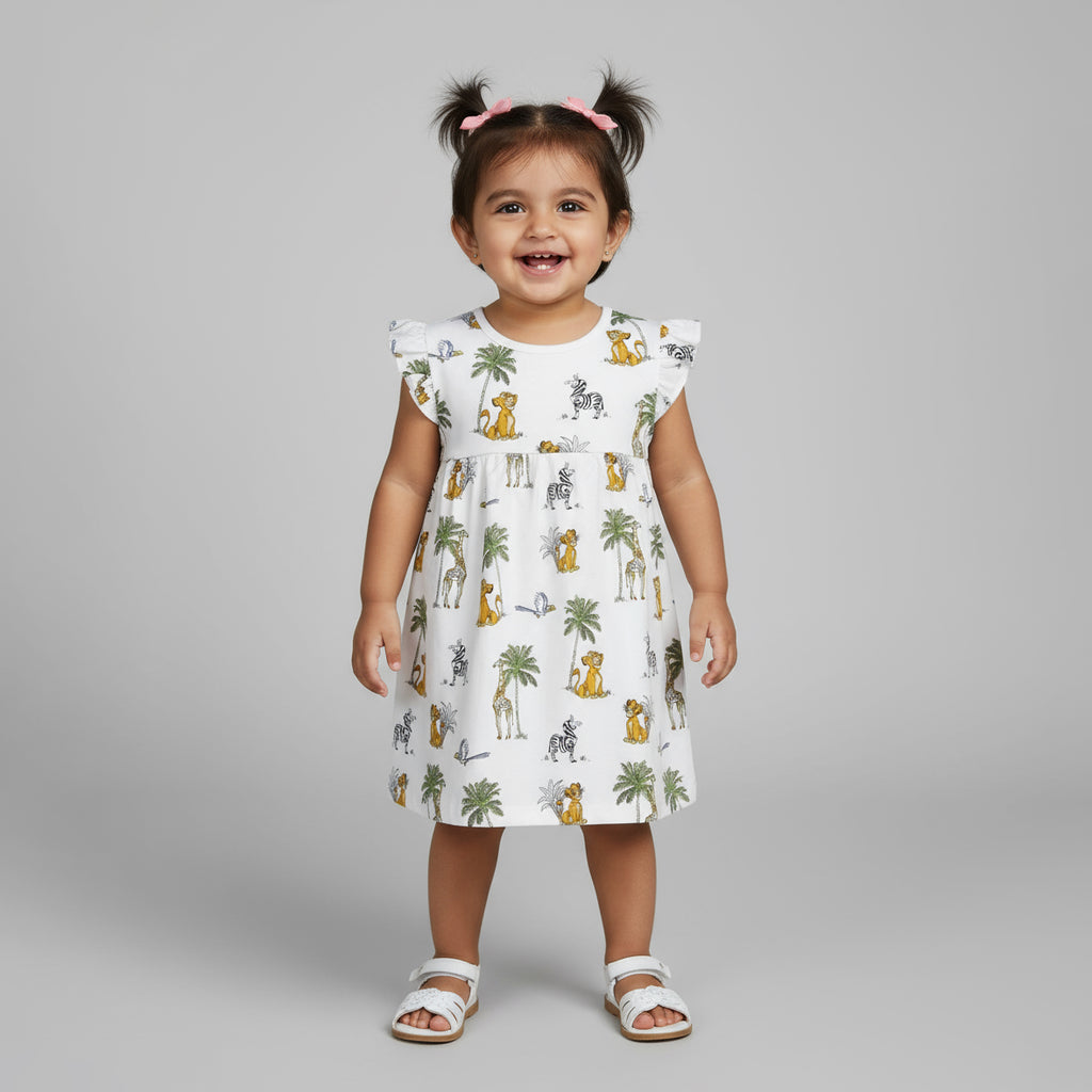 Baby Girls Tropical Printed Dress