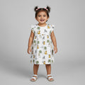 Soft Cotton Tropical White Dress