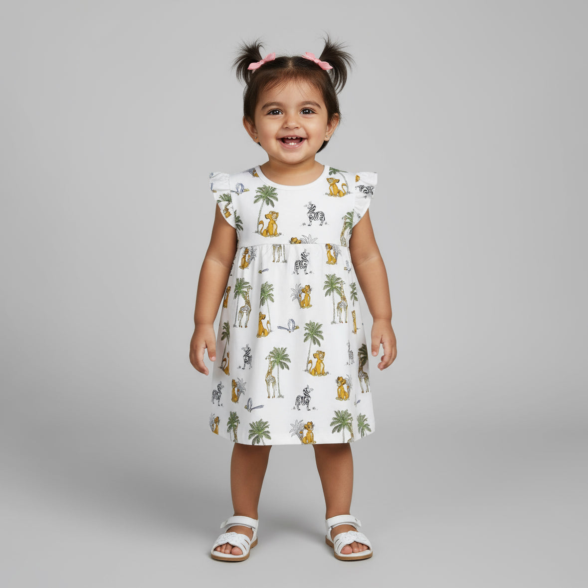 Baby Girls Tropical Printed Dress