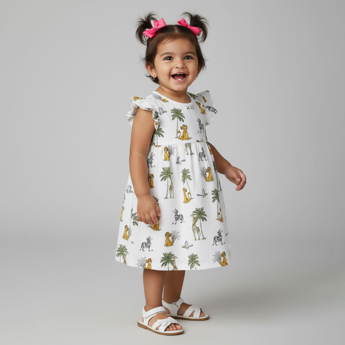 Baby Girls Tropical Printed Dress