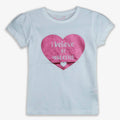 Cotton White Unicorn  Glitter Tee