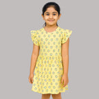 Soft Cotton Burst Yellow Dress