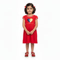 Red Glitter Heart Dress