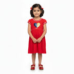 Red Glitter Heart Dress