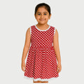 Cotton Red Polka Dot Dress