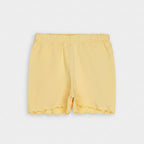 Floral Yellow Cotton Shorts Set