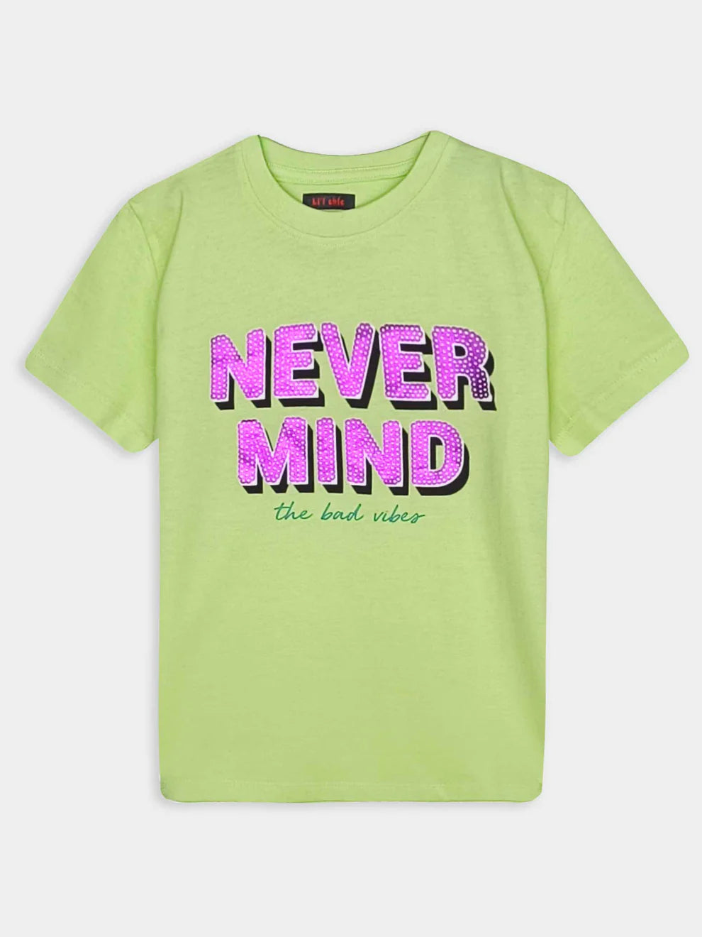 Cotton Neon Glitter Tee